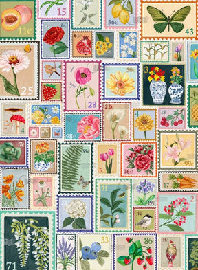 Petals and Postage 500 Piece Jigsaw Puzzle | Puzzlefolk - Jigsaw Puzzles - The Puzzle Center