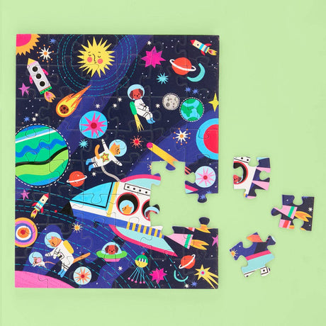 Pets In Space 48 Piece Puzzle Snax | WerkShoppe - Mini Jigsaw Puzzles - The Puzzle Center