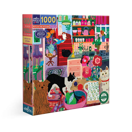 Pets in the Kitchen 1000 Piece Jigsaw Puzzle | eeBoo - Jigsaw Puzzles - The Puzzle Center