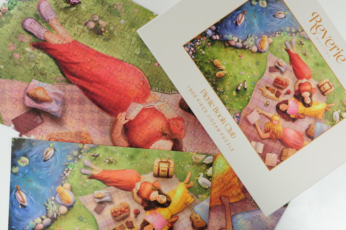Picnic Book Club 1000 Piece Jigsaw Puzzle | Reverie Puzzles