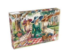 Picnic In Time 1000 Piece Jigsaw Puzzle | Delfy Puzzles - Jigsaw Puzzles - The Puzzle Center