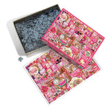 Pink 1000 Piece Puzzle by Cobble Hill Puzzles - Cobble Hill Puzzles - Jigsaw Puzzles - The Puzzle Center