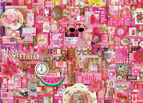Pink 1000 Piece Puzzle by Cobble Hill Puzzles - Cobble Hill Puzzles - Jigsaw Puzzles - The Puzzle Center