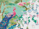 Pink Peacock Oasis 500 Piece Jigsaw Puzzle | Springbok Puzzles - Jigsaw Puzzles - The Puzzle Center