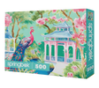Pink Peacock Oasis 500 Piece Jigsaw Puzzle | Springbok Puzzles - Jigsaw Puzzles - The Puzzle Center