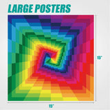 Pixel Spiral 1000 Piece Jigsaw Puzzle | Antelope Puzzle - Jigsaw Puzzles - The Puzzle Center