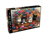 Playful Basket Quartet 1000 Piece Jigsaw Puzzle | JaCaRou Puzzles - Jigsaw Puzzles - The Puzzle Center