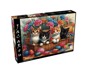 Playful Basket Quartet 1000 Piece Jigsaw Puzzle | JaCaRou Puzzles - Jigsaw Puzzles - The Puzzle Center