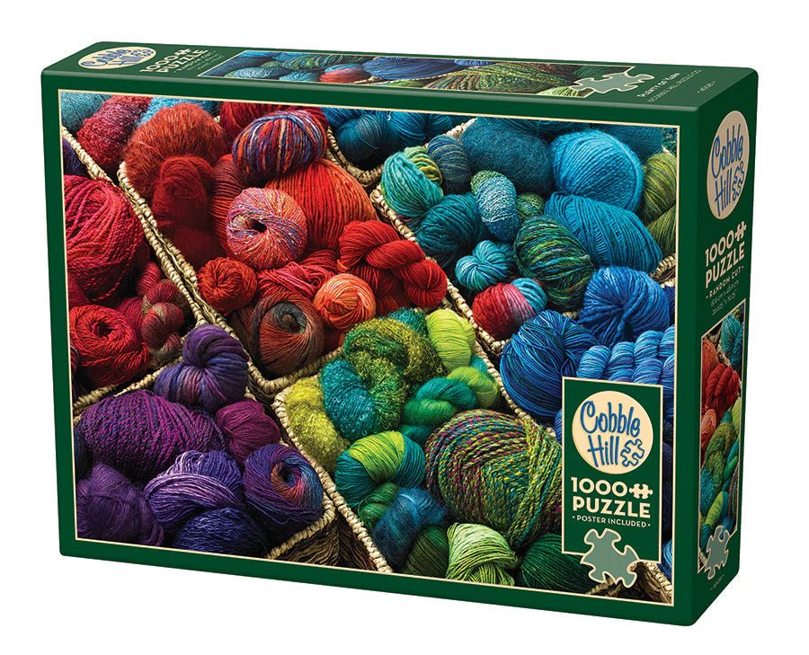 Plenty of Yarn 1000 Piece Jigsaw Puzzle | Cobble Hill - Jigsaw Puzzles - The Puzzle Center