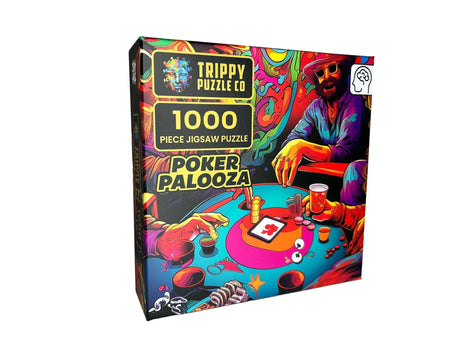 Poker Palooza Adult 1000 Piece Jigsaw Puzzle | Trippy Puzzle Co - Jigsaw Puzzles - The Puzzle Center