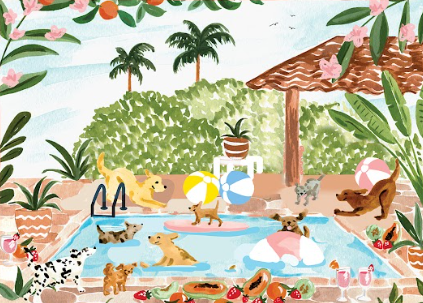Pool Party 250 Piece JIgsaw Puzzle | Villager - Jigsaw Puzzles - The Puzzle Center