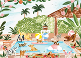 Pool Party 250 Piece JIgsaw Puzzle | Villager - Jigsaw Puzzles - The Puzzle Center