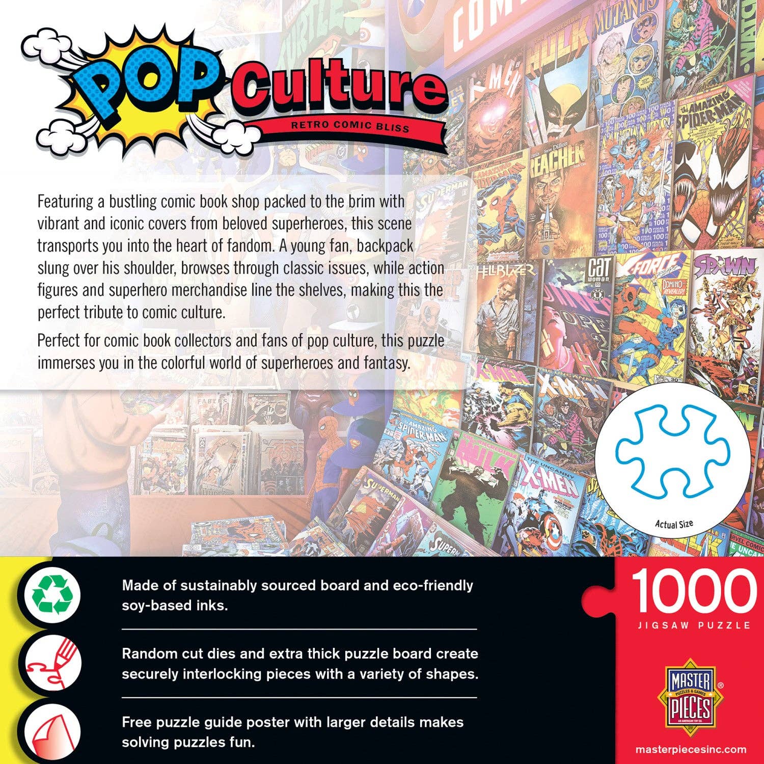 Retro Comic Book Puzzle – 1000 Pieces – The Puzzle Center