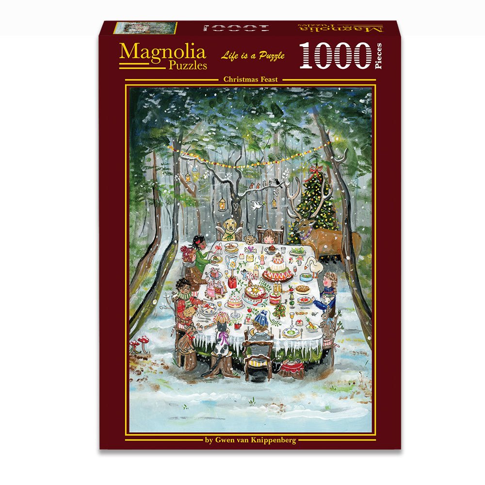 Pre-Order - Christmas Feast 1000 Piece Jigsaw Puzzle | Magnolia - Jigsaw Puzzles - The Puzzle Center