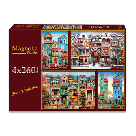 Pre-Order - David Martiashvili 4 x 260 Pieces Jigsaw Puzzles | Magnolia - Jigsaw Puzzles - The Puzzle Center