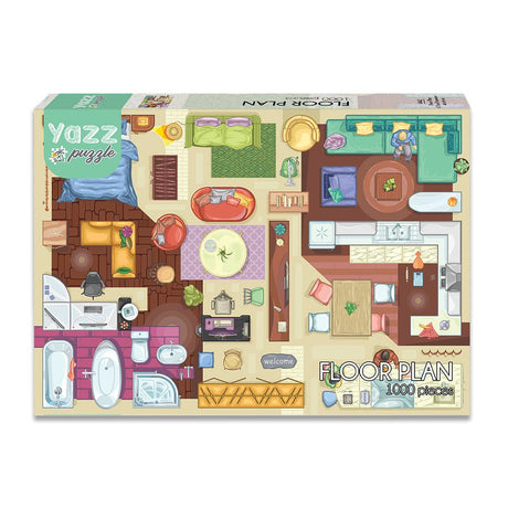 Pre-Order - Floor Plan 1000 Piece Jigsaw Puzzle | Yazz - Jigsaw Puzzles - The Puzzle Center