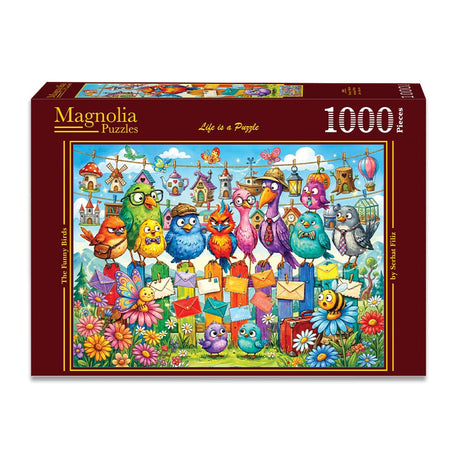 Pre-Order - Funny Birds 1000 Piece Jigsaw Puzzle | Magnolia - Jigsaw Puzzles - The Puzzle Center