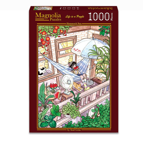 Pre-Order - Hammock Fun 1000 Piece Jigsaw Puzzle | Magnolia - Jigsaw Puzzles - The Puzzle Center