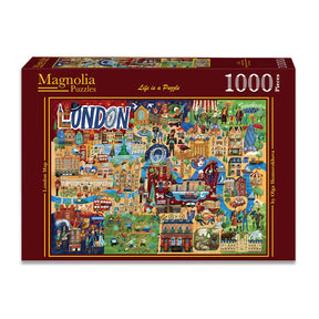 Pre-Order - London Map 1000 Piece Jigsaw Puzzle | Magnolia - Jigsaw Puzzles - The Puzzle Center