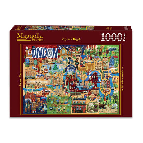 Pre-Order - London Map 1000 Piece Jigsaw Puzzle | Magnolia - Jigsaw Puzzles - The Puzzle Center