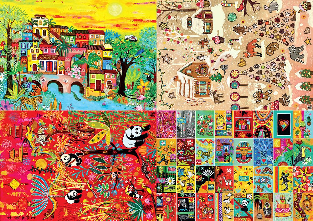 Pre-Order - Magali Modoux 4 x 260 Pieces Jigsaw Puzzles | Magnolia - Jigsaw Puzzles - The Puzzle Center