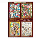 Pre-Order - Rob Incorvaja 4 x 260 Pieces Jigsaw Puzzles | Magnolia - Jigsaw Puzzles - The Puzzle Center