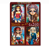 Pre-Order - Romi Lerda (4) 4 x 260 Pieces Jigsaw Puzzles | Magnolia - Jigsaw Puzzles - The Puzzle Center