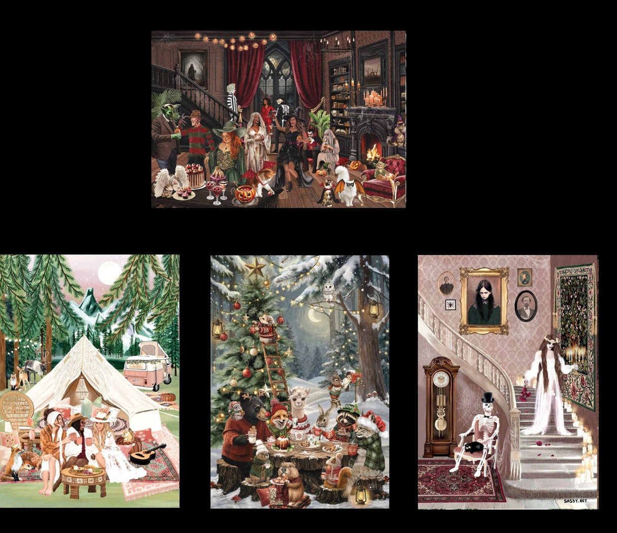 Pre-Order - Sarah Reyes 2 4 x 260 Pieces Jigsaw Puzzles | Magnolia - Jigsaw Puzzles - The Puzzle Center