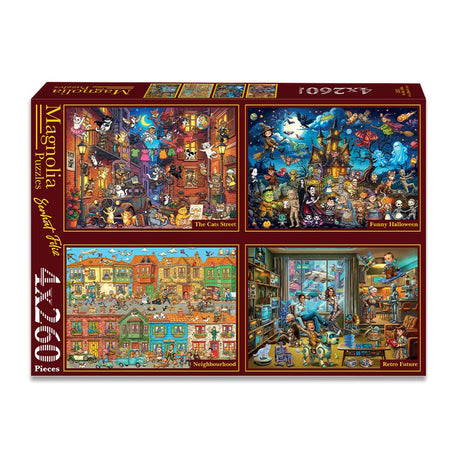 Pre-Order - Serhat Filiz (3) 4 x 260 Pieces Jigsaw Puzzles | Magnolia - Jigsaw Puzzles - The Puzzle Center