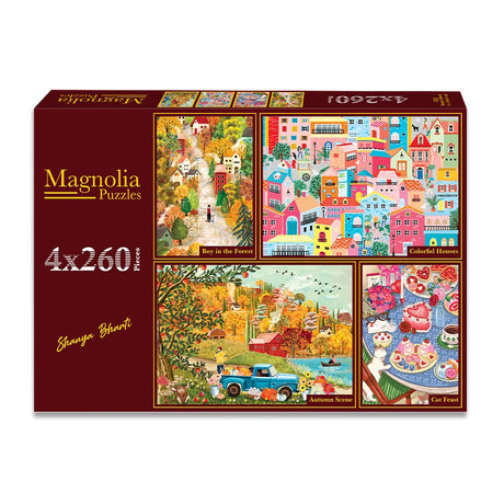 Pre-Order - Shanya Bharti 2 4 x 260 Pieces Jigsaw Puzzles | Magnolia - Jigsaw Puzzles - The Puzzle Center