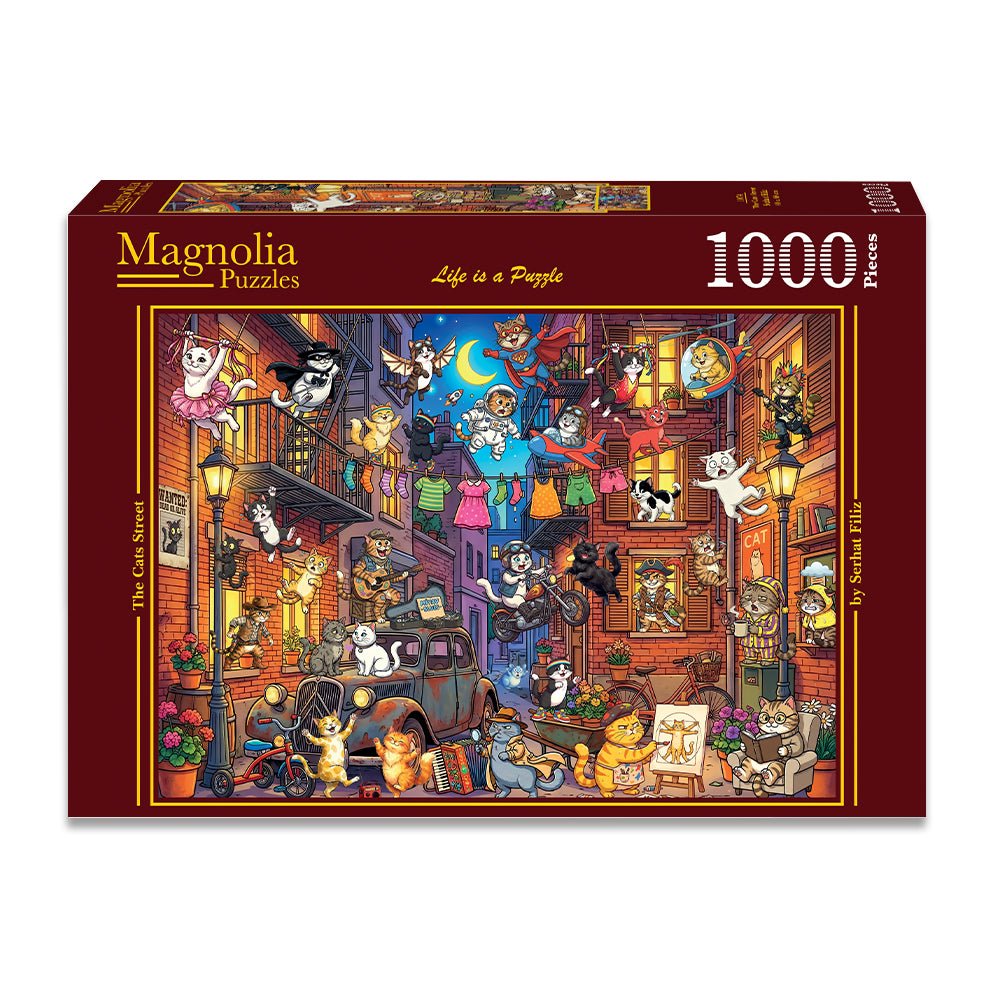 Pre-Order - The Cats Street 1000 Piece Jigsaw Puzzle | Magnolia - Jigsaw Puzzles - The Puzzle Center