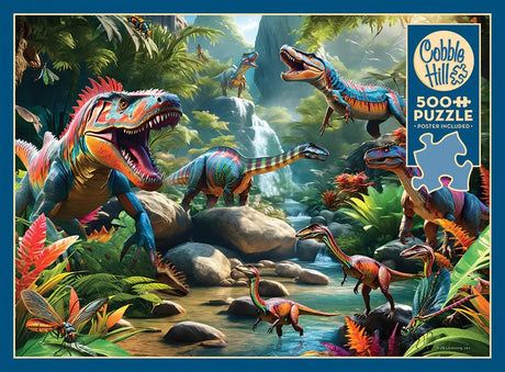 Prehistoric Beasts 500 Piece Puzzle by Cobble Hill Puzzles - Cobble Hill Puzzles - Jigsaw Puzzles - The Puzzle Center