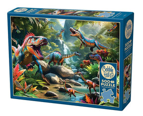 Prehistoric Beasts 500 Piece Puzzle by Cobble Hill Puzzles - Cobble Hill Puzzles - Jigsaw Puzzles - The Puzzle Center