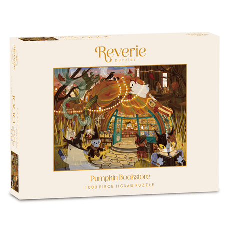 Pumpkin Bookstore 1000 Piece Jigsaw Puzzle | Reverie Puzzles - Jigsaw Puzzles - The Puzzle Center
