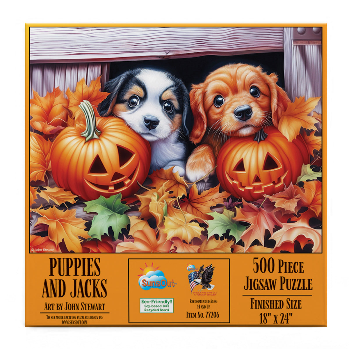 Puppies And Jacks 500 Piece Jigsaw Puzzle | SunsOut
