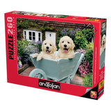 Puppies in a Wheelbarrow 260 Piece Jigsaw Puzzle | Anatolian