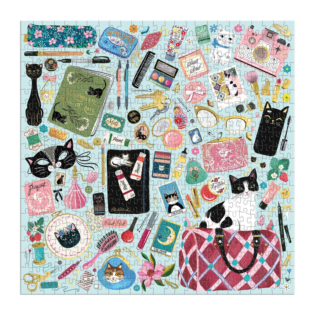 Purrfect Accessories 500 Piece Foil Jigsaw Puzzle | Galison - Jigsaw Puzzles - The Puzzle Center