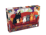 Purrfect Lineup 1000 Piece Jigsaw Puzzle | Delfy Puzzles - Jigsaw Puzzles - The Puzzle Center