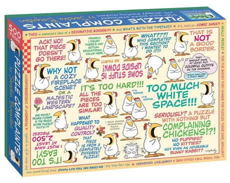 Puzzle Complaints by Sandra Boynton – 500 Piece Jigsaw Puzzle - Sandra Boynton - Jigsaw Puzzles - The Puzzle Center - 