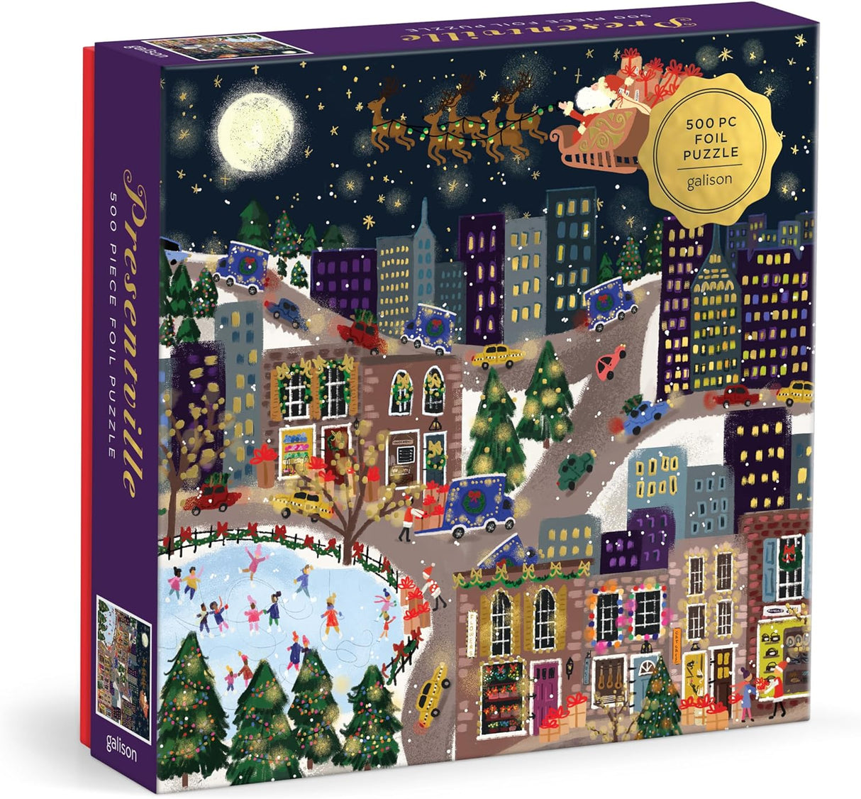 Joy Laforme Presentville 500 Piece Foil Jigsaw Puzzle | Galison