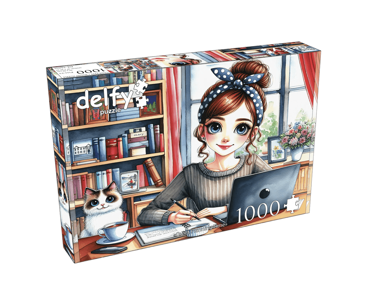 Quiet Planning Time 1000 Piece Jigsaw Puzzle | Delfy Puzzles - Jigsaw Puzzles - The Puzzle Center