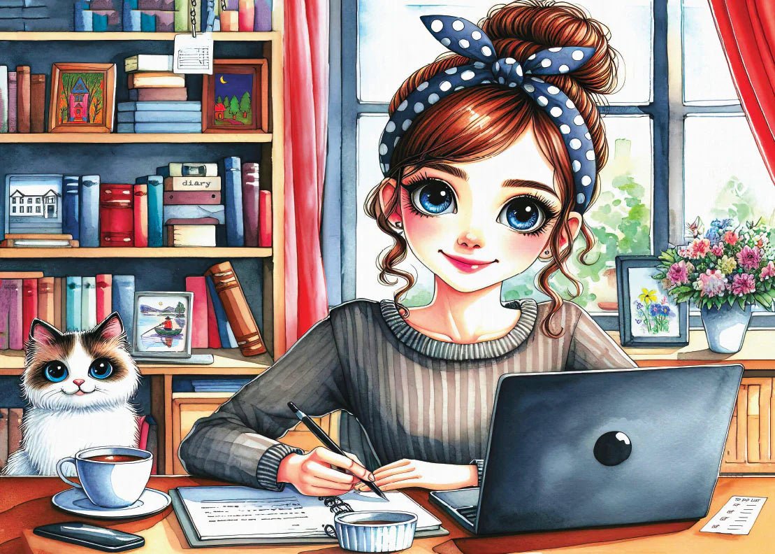 Quiet Planning Time 1000 Piece Jigsaw Puzzle | Delfy Puzzles - Jigsaw Puzzles - The Puzzle Center