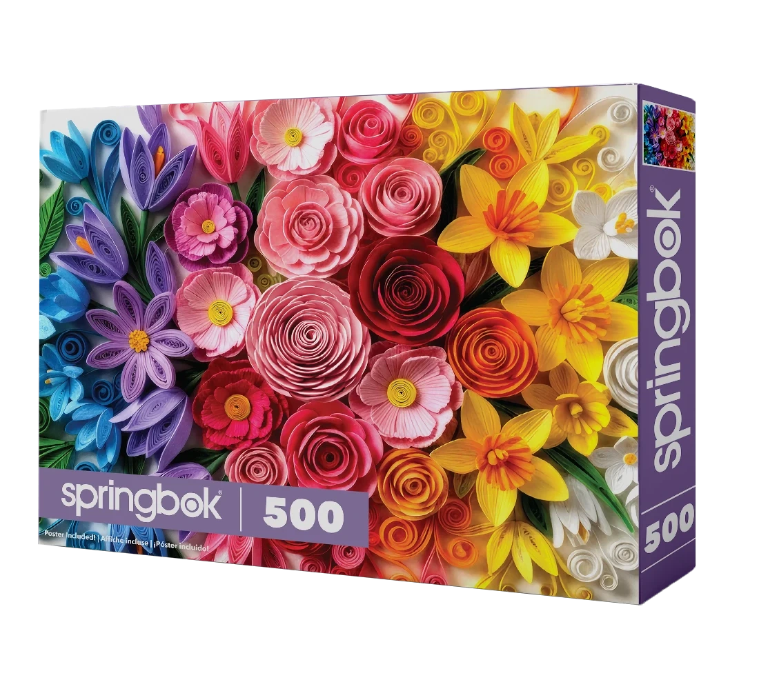 Quilled Flower Garden500 Piece Jigsaw Puzzle | Springbok Puzzles