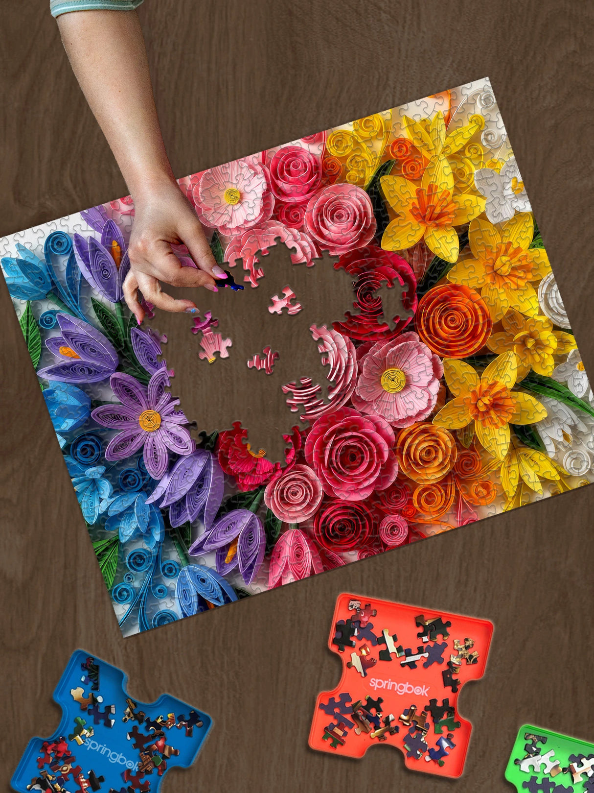 Quilled Flower Garden500 Piece Jigsaw Puzzle | Springbok Puzzles