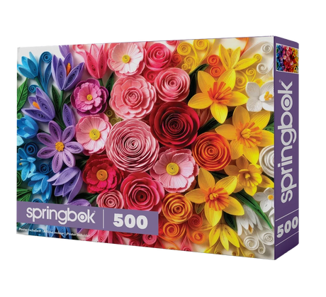 Quilled Flower Garden500 Piece Jigsaw Puzzle | Springbok Puzzles - Jigsaw Puzzles - The Puzzle Center