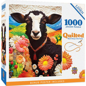 Quilted - Black Sheep of the Family 1000 Piece Puzzle | Masterpieces Puzzles - Jigsaw Puzzles - The Puzzle Center