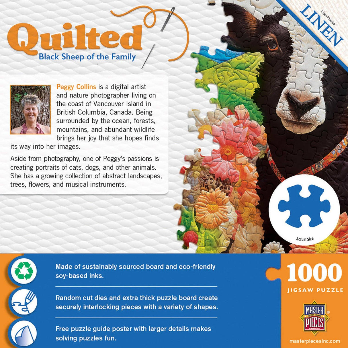 Quilted - Black Sheep of the Family 1000 Piece Puzzle | Masterpieces Puzzles - Jigsaw Puzzles - The Puzzle Center