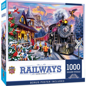 Railways - Alpine Journey 1000 Piece Jigsaw Puzzle | Masterpieces Puzzles - Jigsaw Puzzles - The Puzzle Center