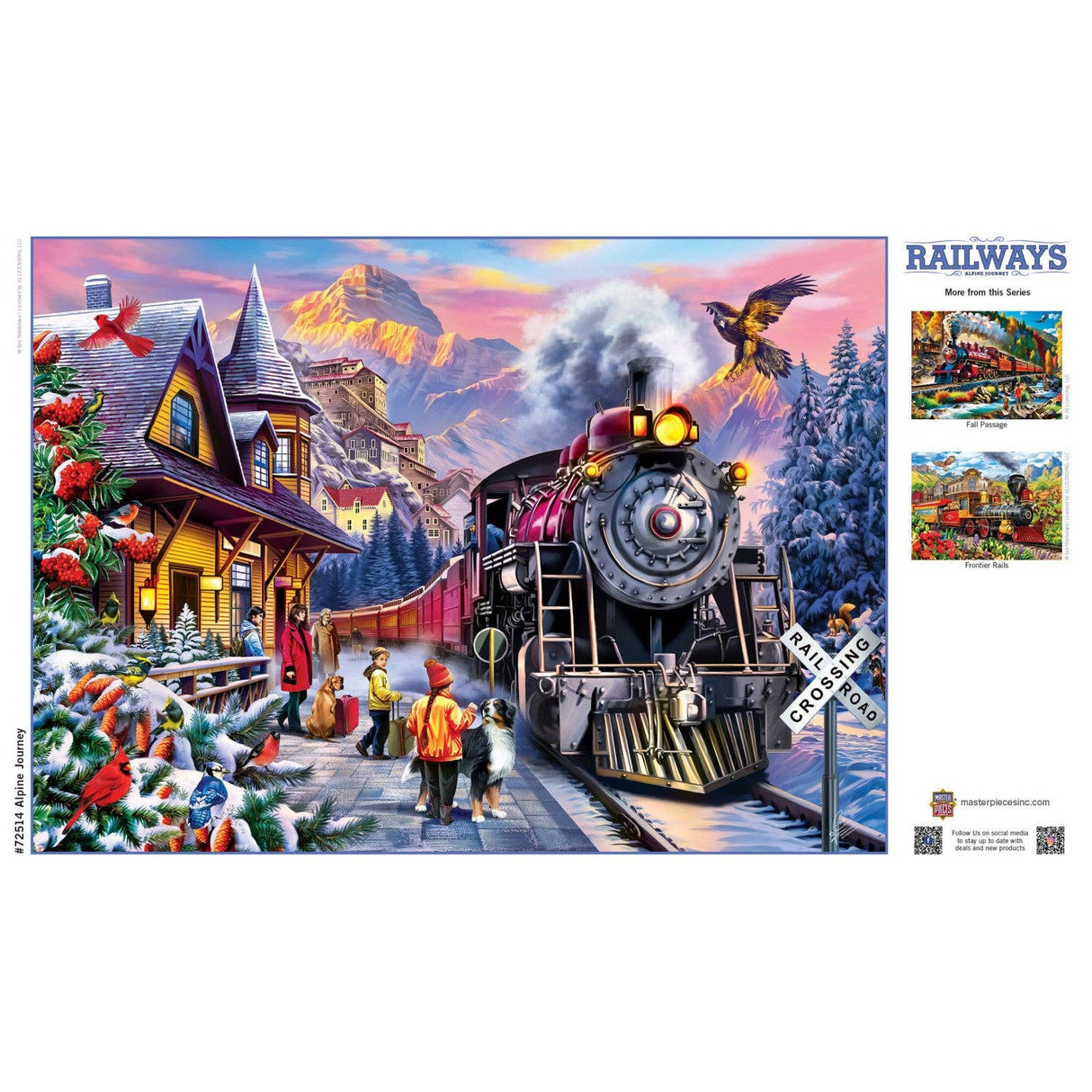 Railways - Alpine Journey 1000 Piece Jigsaw Puzzle | Masterpieces Puzzles - Jigsaw Puzzles - The Puzzle Center