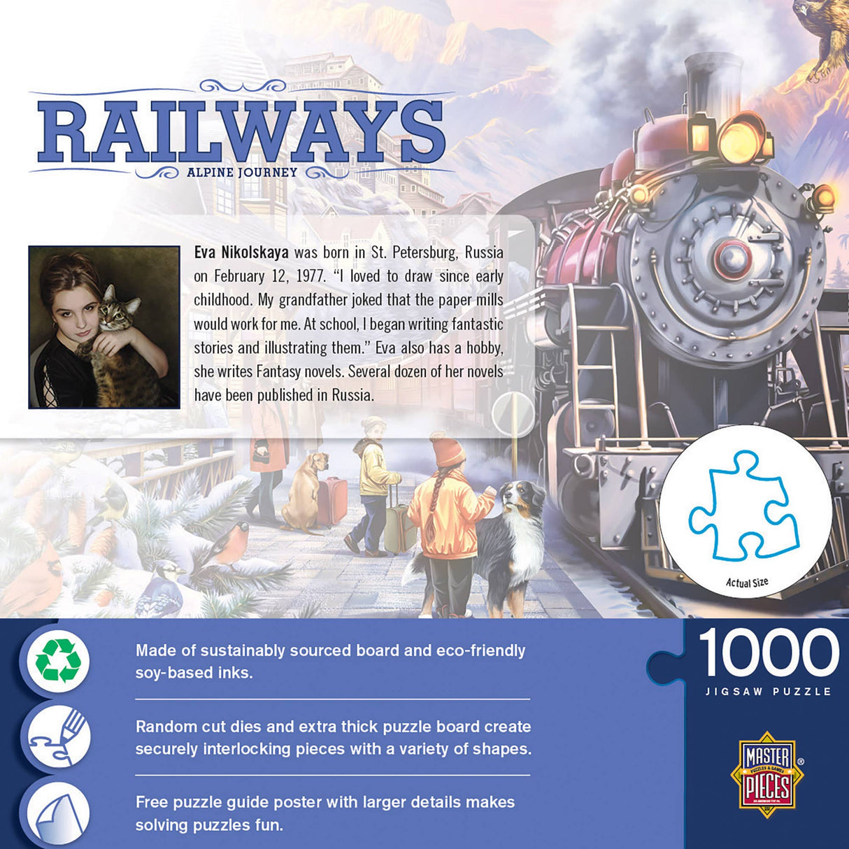 Railways - Alpine Journey 1000 Piece Jigsaw Puzzle | Masterpieces Puzzles - Jigsaw Puzzles - The Puzzle Center